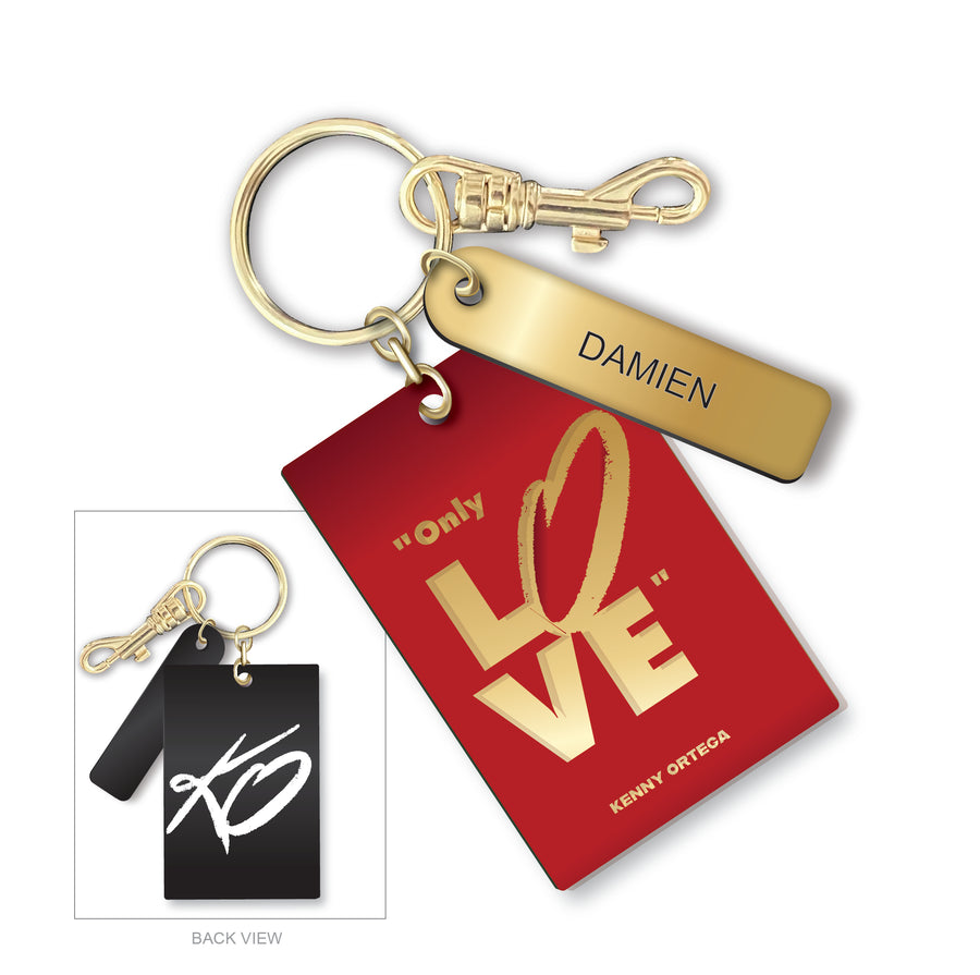 KO Keychain - Only Love - Red