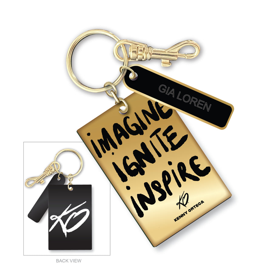 KO Keychain - Imagine, Ignite, Inspire