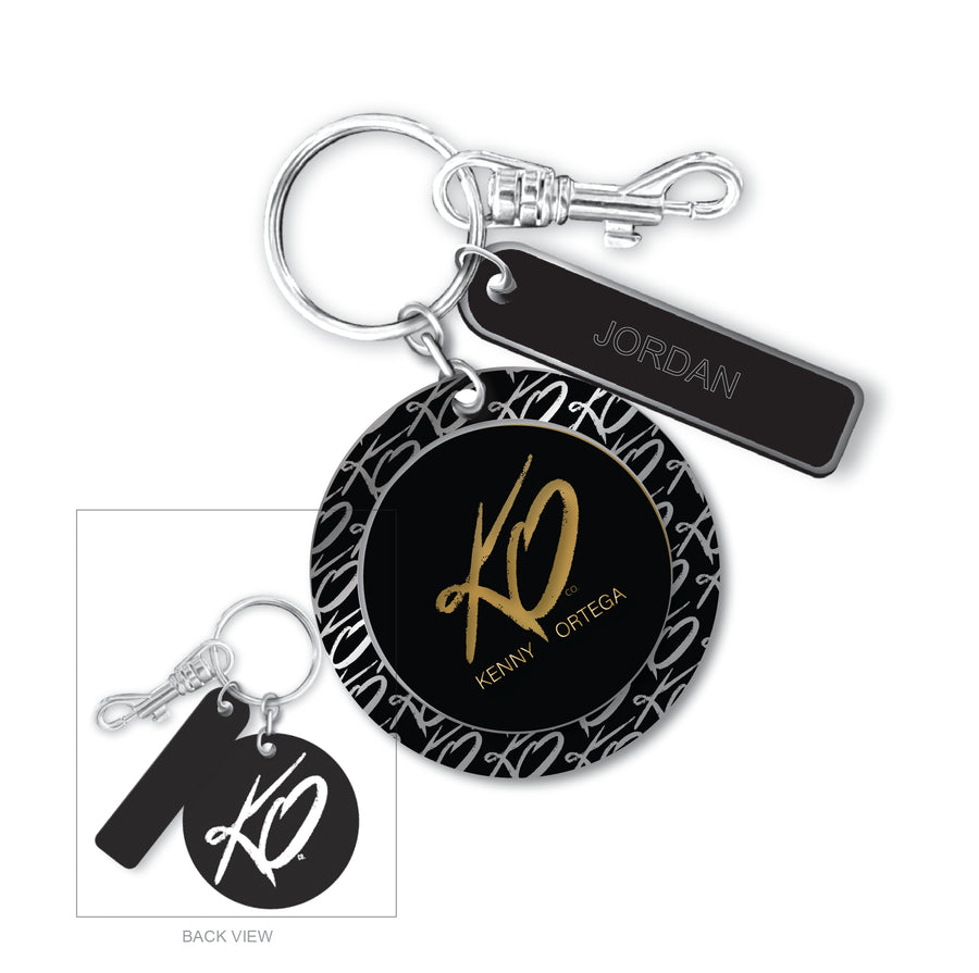 KO Keychain - Golden Signature Border