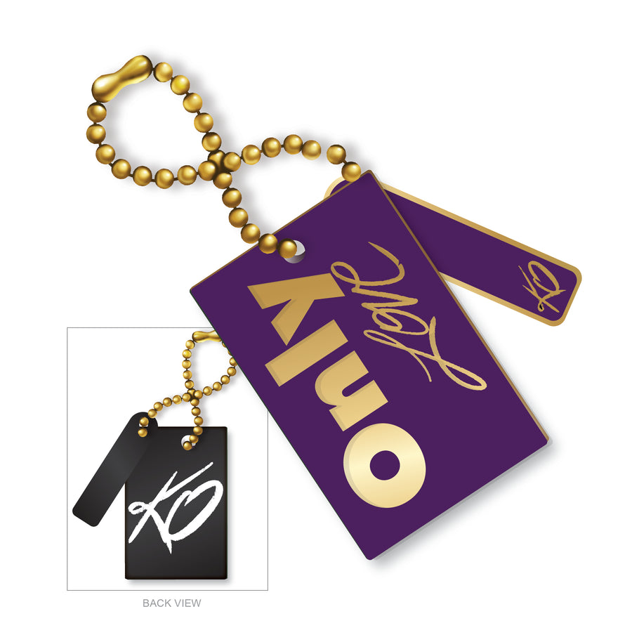 KO Bag tag - Only Love - Purple